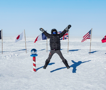 ĐIỂM GỐC NAM CỰC 90 ĐỘ ĐỊA CẦU