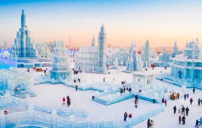 KHÁM PHÁ THÀNH PHỐ BĂNG CÁP NHĨ TÂN - LÀNG TUYẾT CỔ TÍCH - LỄ HỘI BĂNG ĐĂNG