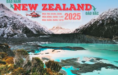 KHÁM PHÁ NAM ĐẢO - BẮC ĐẢO NEW ZEALAND CHIRSTCHURCH – MOUNT COOK NP – QUEENSTOWN – FRANZ JOSEF – ROTORUA – AUCKLAND